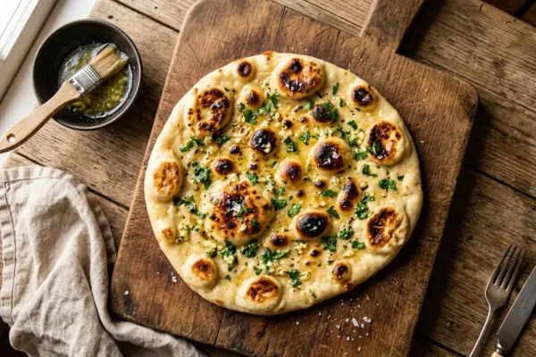 Naan Bread Recipe (Soft & Fluffy, No Tandoor Needed)