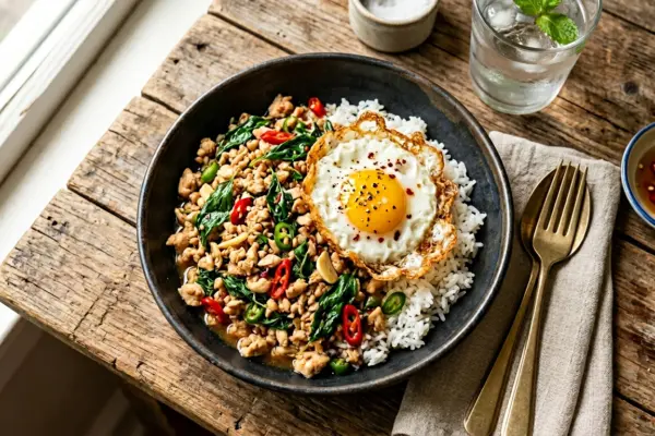 Thai Basil Chicken Recipe (Pad Kra Pao)