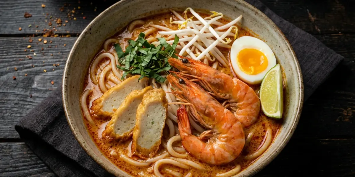 Laksa Recipe (Spicy Coconut Curry Noodle Soup)