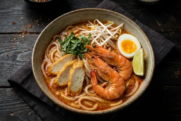 Laksa Recipe (Spicy Coconut Curry Noodle Soup)