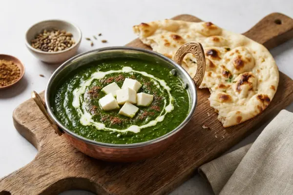 Palak Paneer Recipe (Spinach & Cottage Cheese Curry)